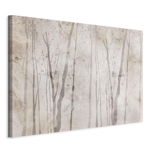 Canvas Print - Beige Forest of Thoughts (1 Part) Wide