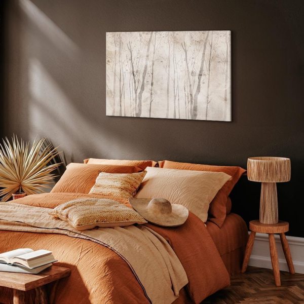 Canvas Print - Beige Forest of Thoughts (1 Part) Wide