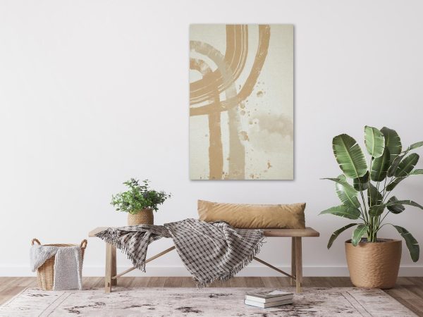 Canvas Print - Beige Minimalism (1 Part) Vertical - Image 2