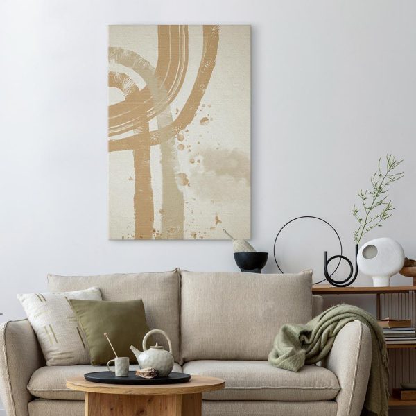 Canvas Print - Beige Minimalism (1 Part) Vertical
