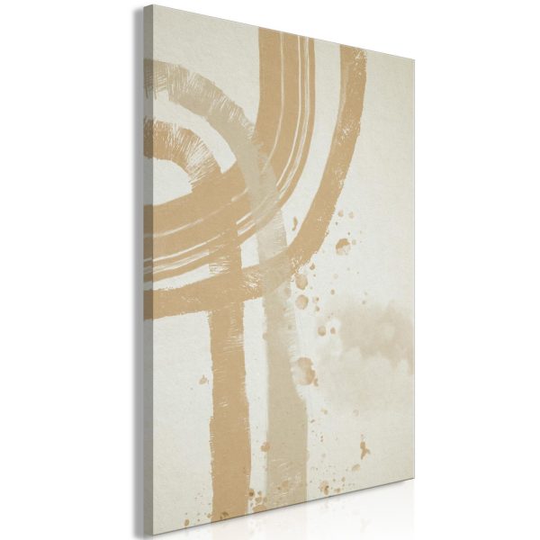 Canvas Print - Beige Minimalism (1 Part) Vertical