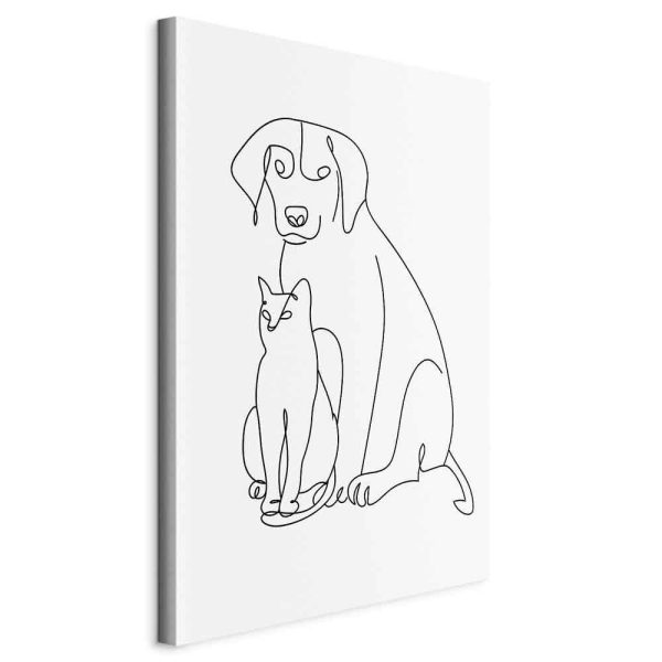 Canvas Print - Best Friends (1 Part) Vertical