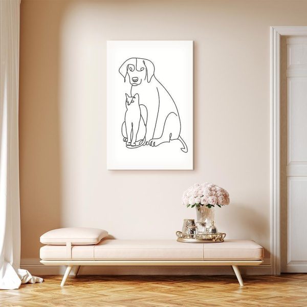 Canvas Print - Best Friends (1 Part) Vertical