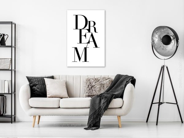 Canvas Print - Black Dream (1 Part) Vertical