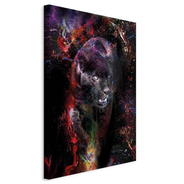 Canvas Print - Black Jaguar (1 Part) Vertical