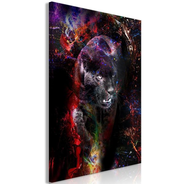 Canvas Print - Black Jaguar (1 Part) Vertical