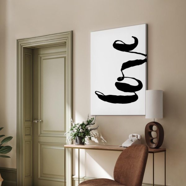 Canvas Print - Black Love (1 Part) Vertical