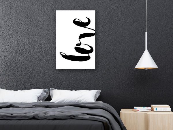 Canvas Print - Black Love (1 Part) Vertical