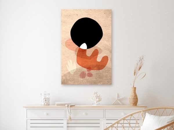Canvas Print - Black Stone (1 Part) Vertical - Image 2