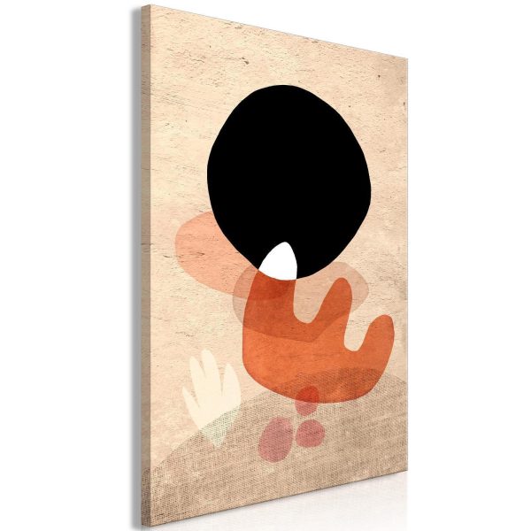 Canvas Print - Black Stone (1 Part) Vertical