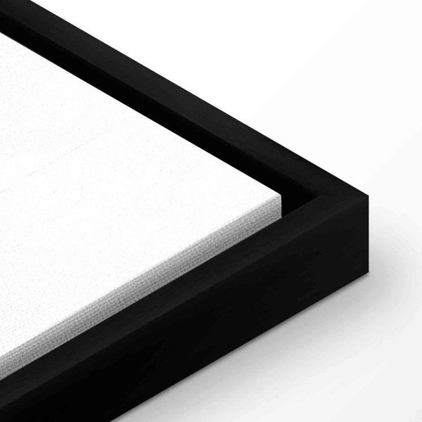 Canvas Print - Black and White Map (1 Part) Wide