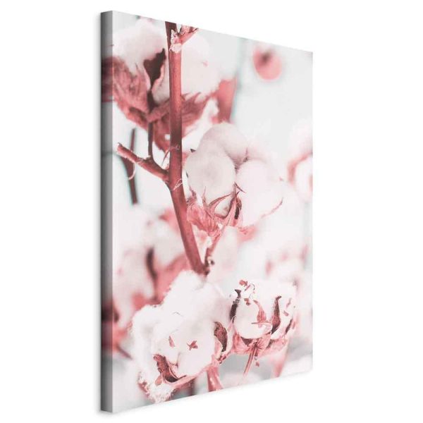 Canvas Print - Blooming Cotton (1 Part) Vertical