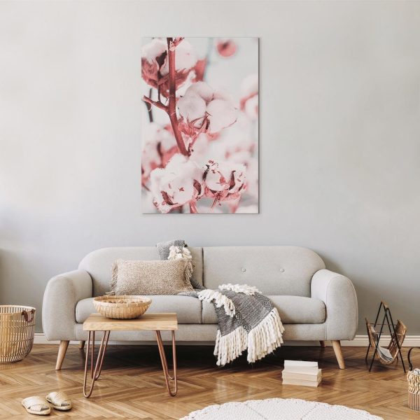 Canvas Print - Blooming Cotton (1 Part) Vertical