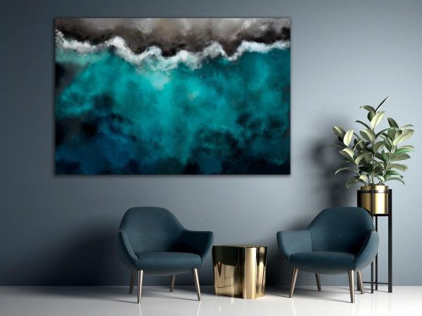 Canvas Print - Blue Lagoon (1 Part) Wide