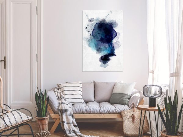 Canvas Print - Blue Memory (1 Part) Vertical - Image 2