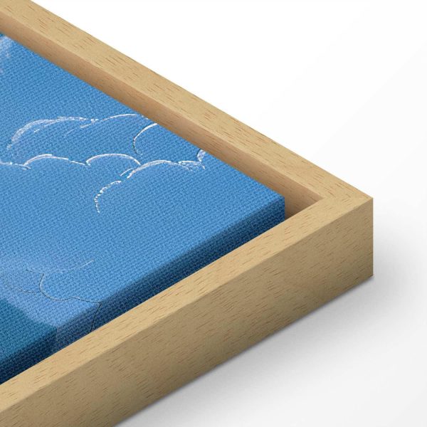 Canvas Print - Blue Sky Breaking Through White Fluffy Clouds - Image 15