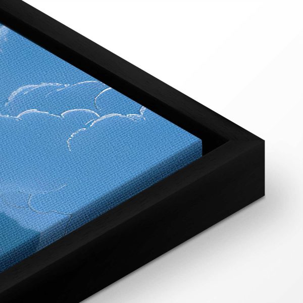 Canvas Print - Blue Sky Breaking Through White Fluffy Clouds - Image 14