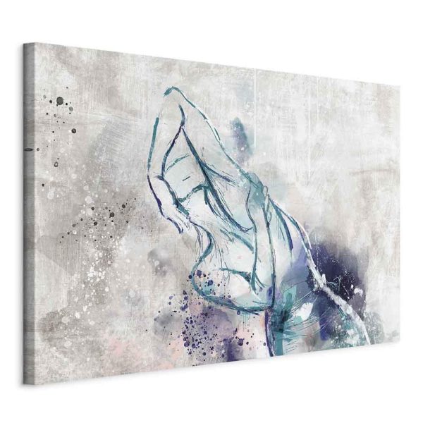 Canvas Print - Blue Woman (1 Part) Wide