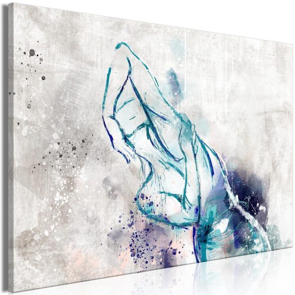 Canvas Print - Blue Woman (1 Part) Wide
