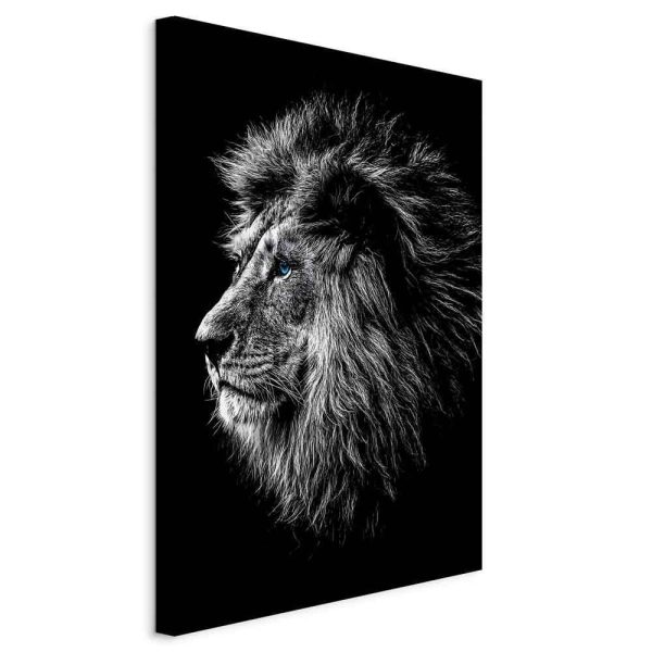 Canvas Print - Blue-eyed Lion (1 Part) Vertical