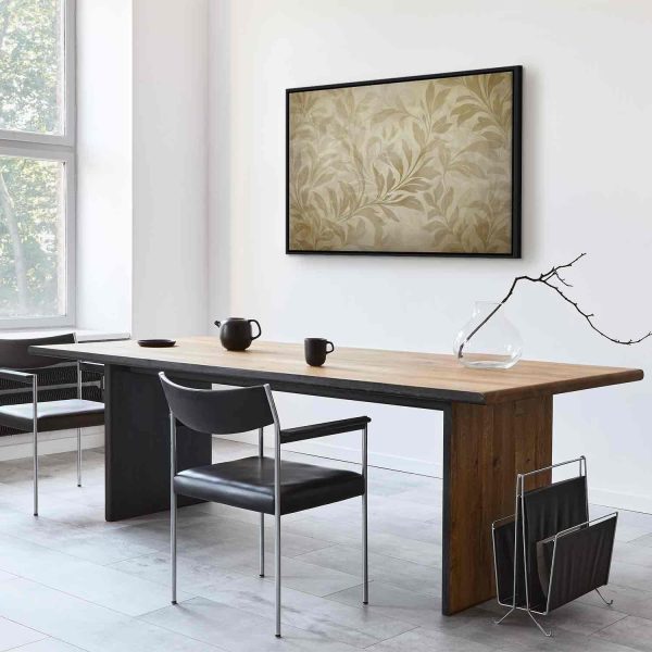 Canvas Print - Botanical Motif with Leaves and Vines in Sand Colors - Image 11