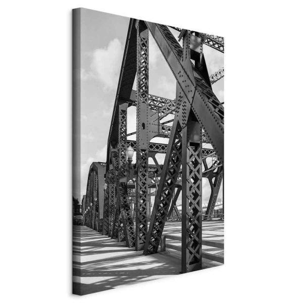 Canvas Print - Bridge at Morning (1 Part) Vertical