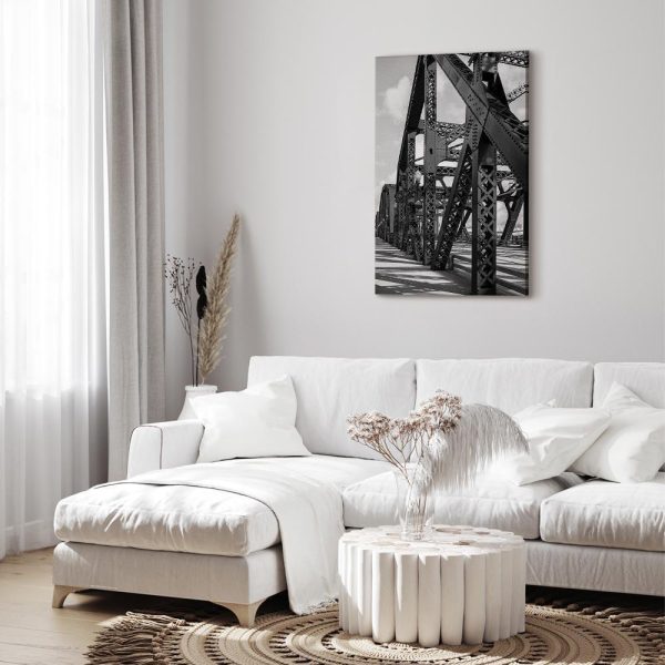 Canvas Print - Bridge at Morning (1 Part) Vertical