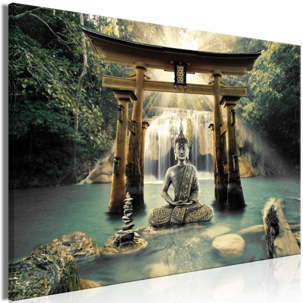Canvas Print - Buddha Smile (1 Part) Wide