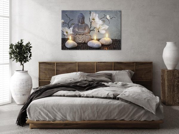 Canvas Print - Buddha and Stones (1 Part) Wide - Image 11