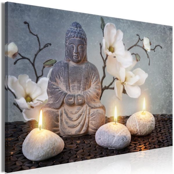 Canvas Print - Buddha and Stones (1 Part) Wide - Image 5