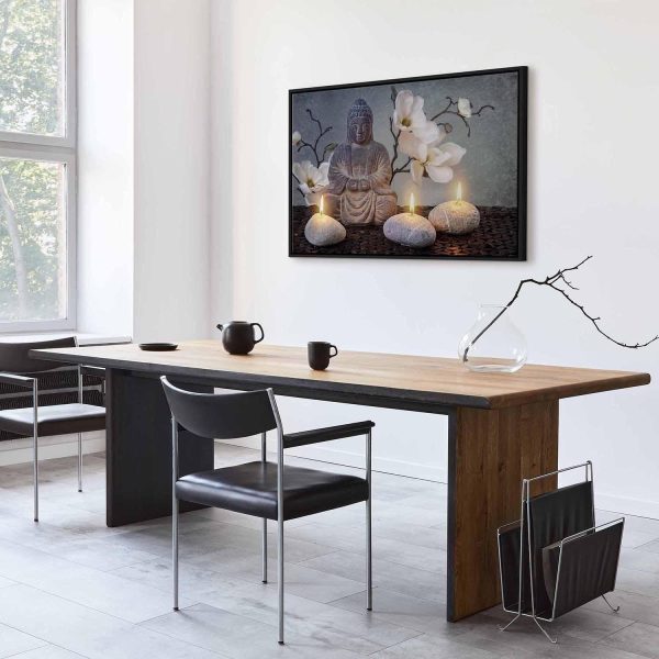 Canvas Print - Buddha and Stones (1 Part) Wide - Image 10