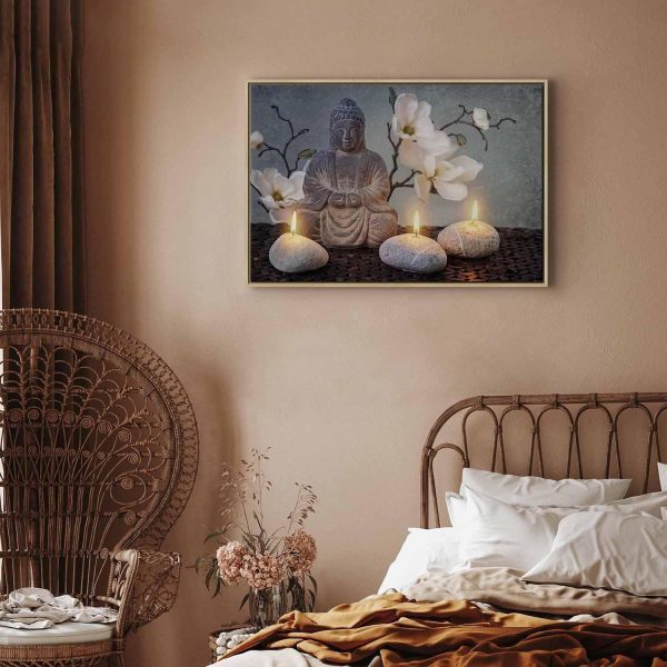 Canvas Print - Buddha and Stones (1 Part) Wide - Image 9