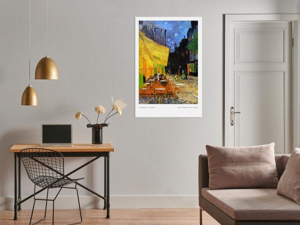 Canvas Print - Cafe at Night (1 Part) Vertical - Image 2