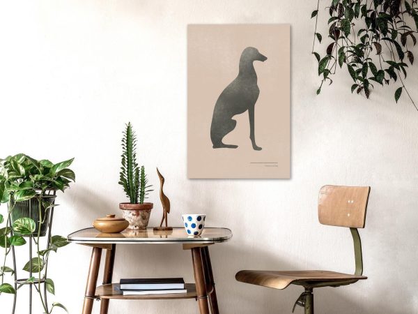 Canvas Print - Calm Greyhound (1 Part) Vertical - Image 2