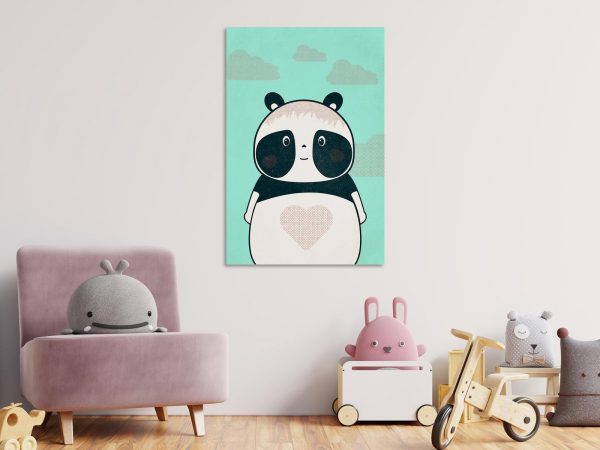 Canvas Print - Careful Panda (1 Part) Vertical - Image 2