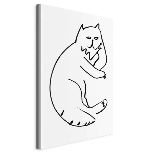 Canvas Print - Cat Relaxing (1 Part) Vertical