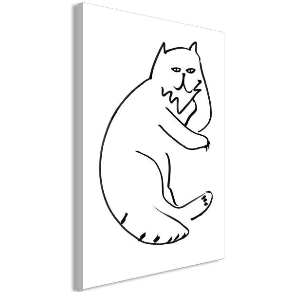 Canvas Print - Cat Relaxing (1 Part) Vertical