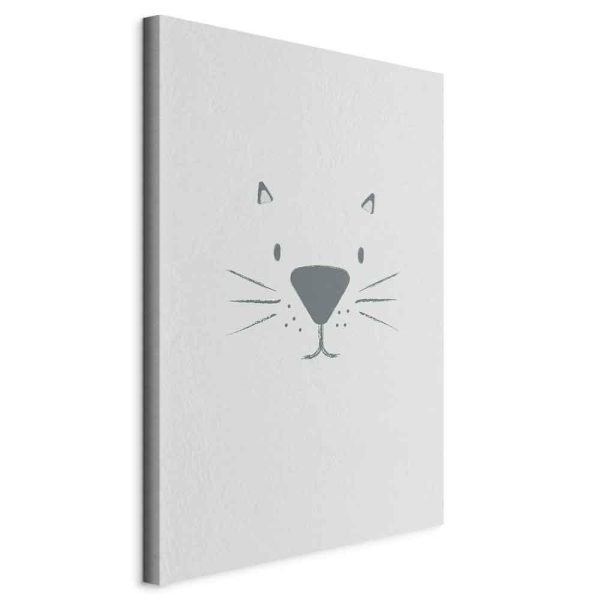 Canvas Print - Cat's Face (1 Part) Vertical
