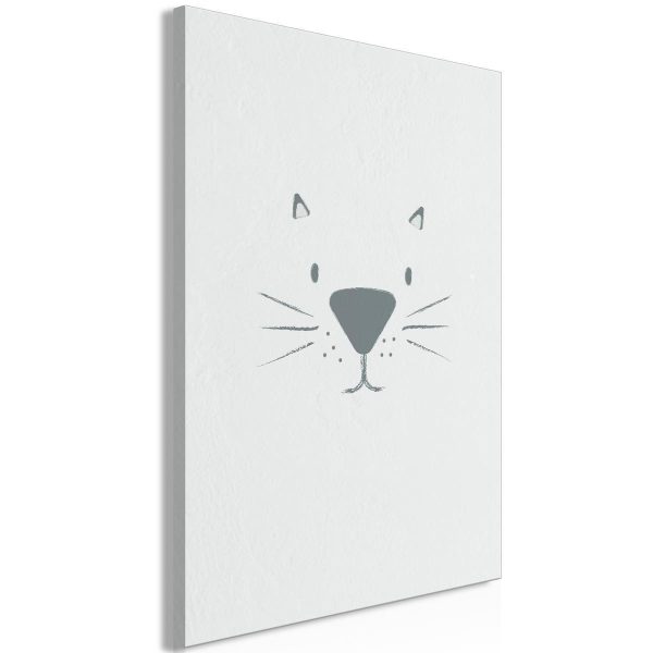 Canvas Print - Cat's Face (1 Part) Vertical
