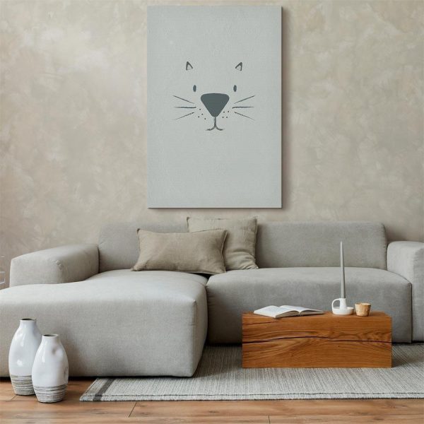 Canvas Print - Cat's Face (1 Part) Vertical