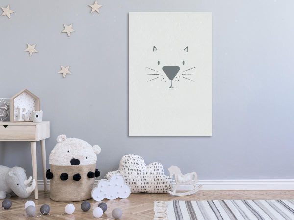 Canvas Print - Cat's Face (1 Part) Vertical