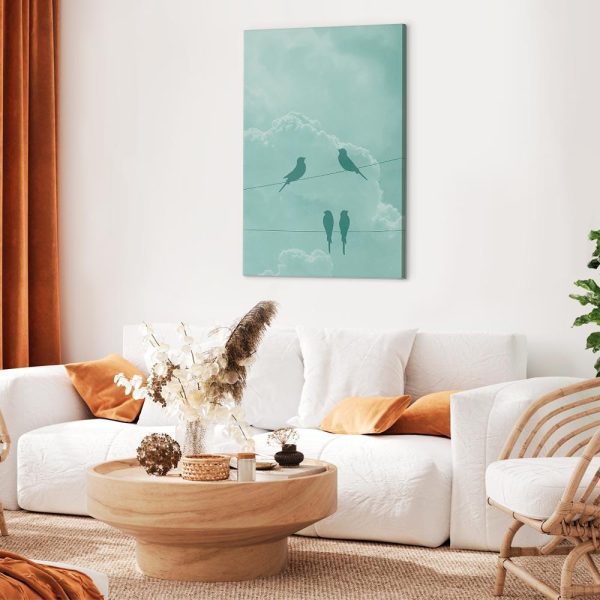 Canvas Print - Celadon Sky (1 Part) Vertical