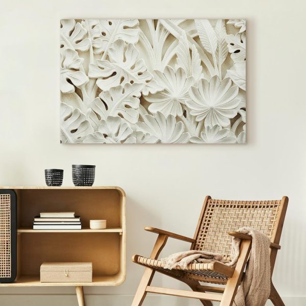 Canvas Print - Ceramic Leaves (1 Part) Wide