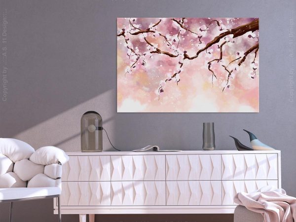 Canvas Print - Cherry Blossoms (1 Part) Wide