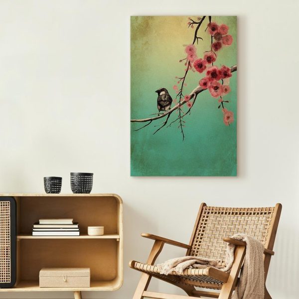Canvas Print - Cherry Flowers (1 Part) Vertical - Image 3