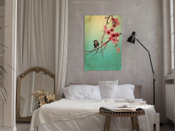 Canvas Print - Cherry Flowers (1 Part) Vertical - Image 4