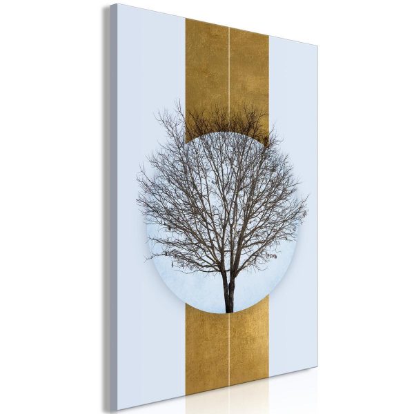 Canvas Print - Circle of Nature (1-part) - Tree Branches in Round Composition