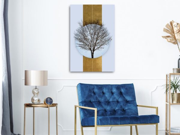 Canvas Print - Circle of Nature (1-part) - Tree Branches in Round Composition