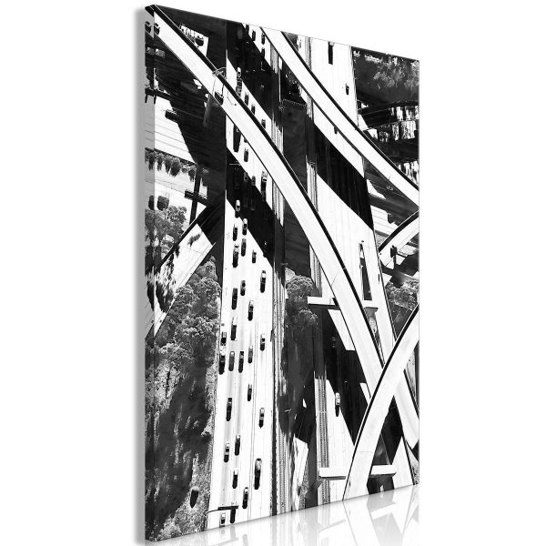 Canvas Print - City Geometry (1 Part) Vertical