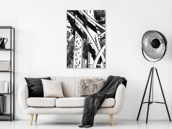 Canvas Print - City Geometry (1 Part) Vertical